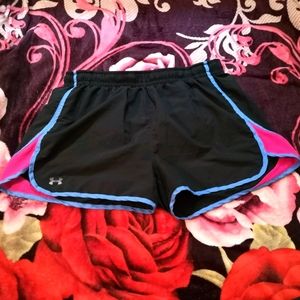 Under Armour heat gear, workout shorts, sz M